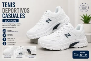 Tenis Deportivos Casual Blancos