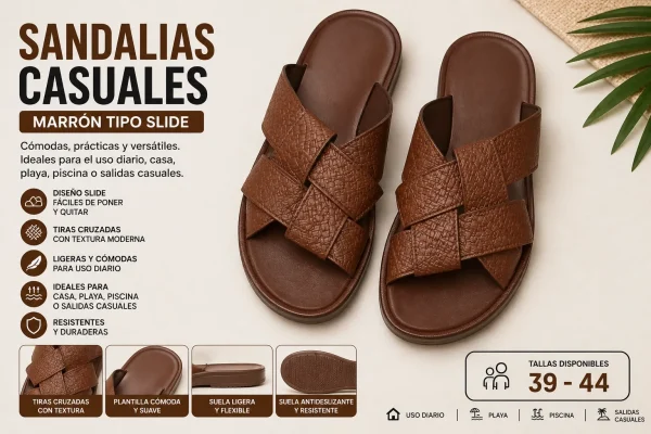 Sandalias Casual Marrón