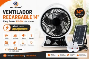 Ventilador Recargable Easy Power EP-514 14”