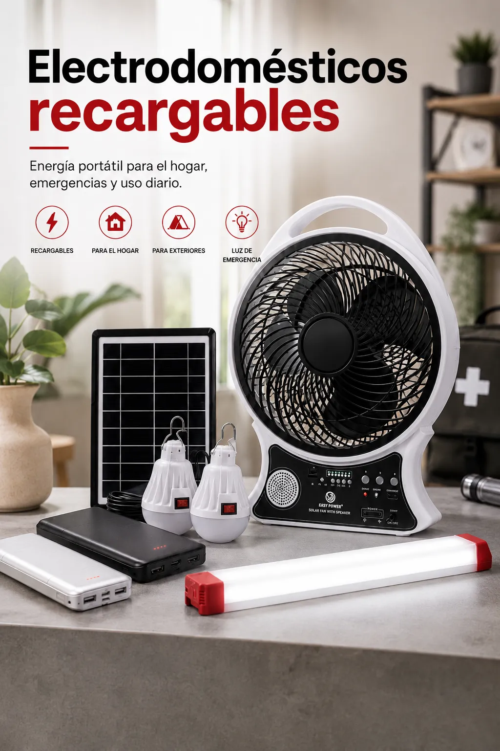 ELECTRODOMÉSTICO RECARGABLE