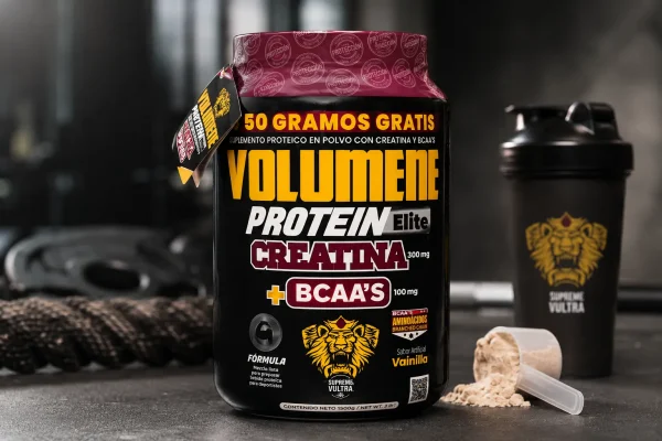 Volumene Protein Elite con Creatina y BCAA’s Supreme Voltra