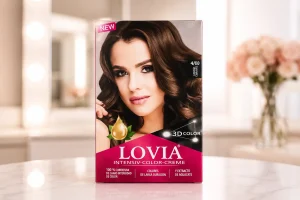 Tinte Lovia Intensiv-Color-Creme 3D Color Castaño Claro 4/00