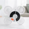 Ventilador Portátil de 4 Cabezas Recargable