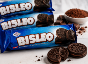 Galleta Bisleo Bryderk Cacao con Crema de Chocolate