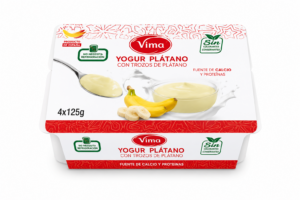 Yogur de Plátano Vima con Trozos de Plátano 4 × 125 g