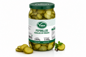 Pepinillos Vima en Rodajas en Vinagre 1900 g