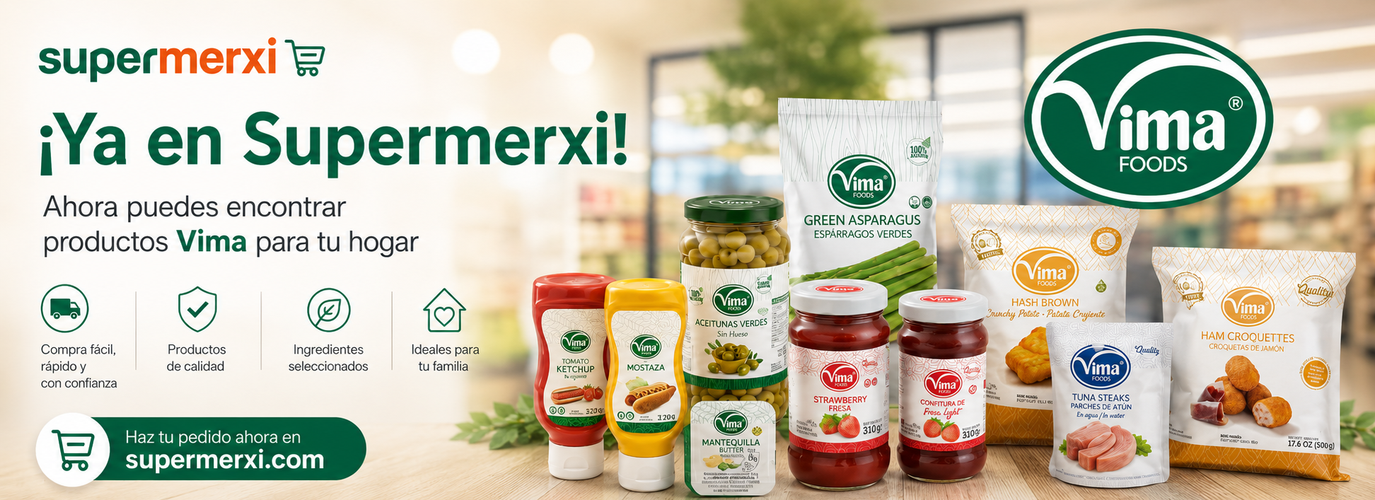 Productos Vima disponibles en Supermerxi