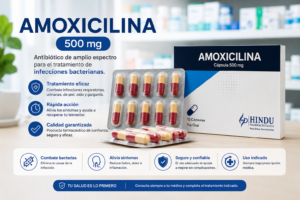 ChatGPT Image 23 ago 2026, 15_42_06 Amoxicilina 500 mg Hindu Pharmaceuticals – 10 Cápsulas