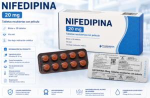 ChatGPT Image 23 ago 2026, 15_42_58 Nifedipina 20 mg Pharmavida – 10 Tabletas