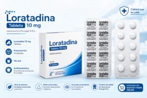 ChatGPT Image 23 ago 2026, 15_49_40 Loratadina 10 mg Laboratorios Portugal – 10 Tabletas