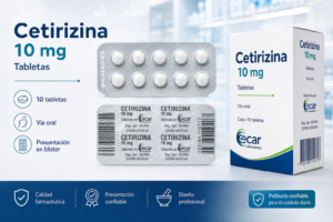 ChatGPT Image 23 ago 2026, 17_55_27 Cetirizina 10 mg Ecar Laboratorios – 10 Tabletas