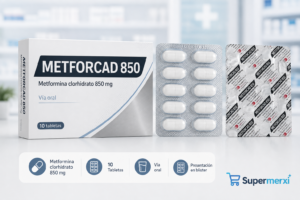 ChatGPT Image 24 ago 2026, 21_18_13 Metforcad 850 – Metformina Clorhidrato 850 mg – 10 Tabletas