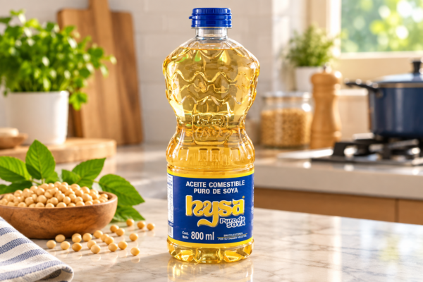 Aceite de soya Haysa en cocina cálida Aceite Puro de Soya HYSA – 800 ml