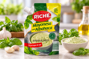 Mayonesa Riche con Albahaca y Toque de Ajo – 200 g